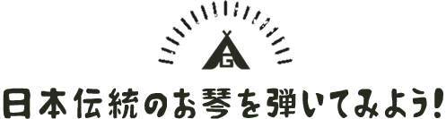 日本伝統のお琴でさくらさくらを弾いて